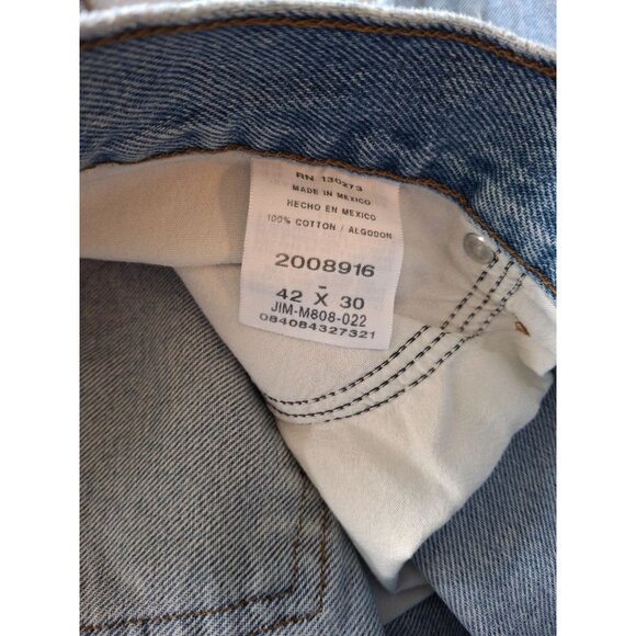 Vintage Lee Regular Fit Straight Leg Jeans Mens 42X28 Blue Light Wash Denim - Picture 4 of 8